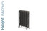 PA-GEO4-660-TH - Paladin Neo Georgian 4 Column Cast Iron Radiator H660mm x W1120mm PA-GEO4-660-TH - Paladin Neo Georgian 4 Column Cast Iron Radiator H660mm x W1120mm